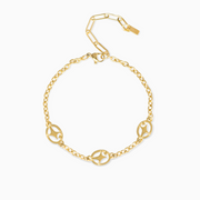 Bracelet câble Signature doré