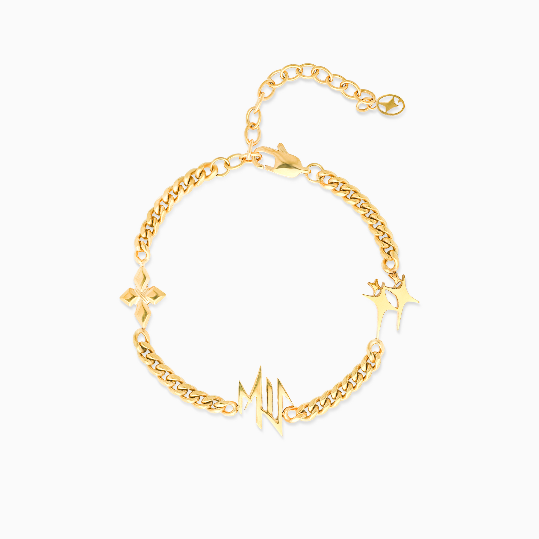 Bracelet MIS cuban - Doré