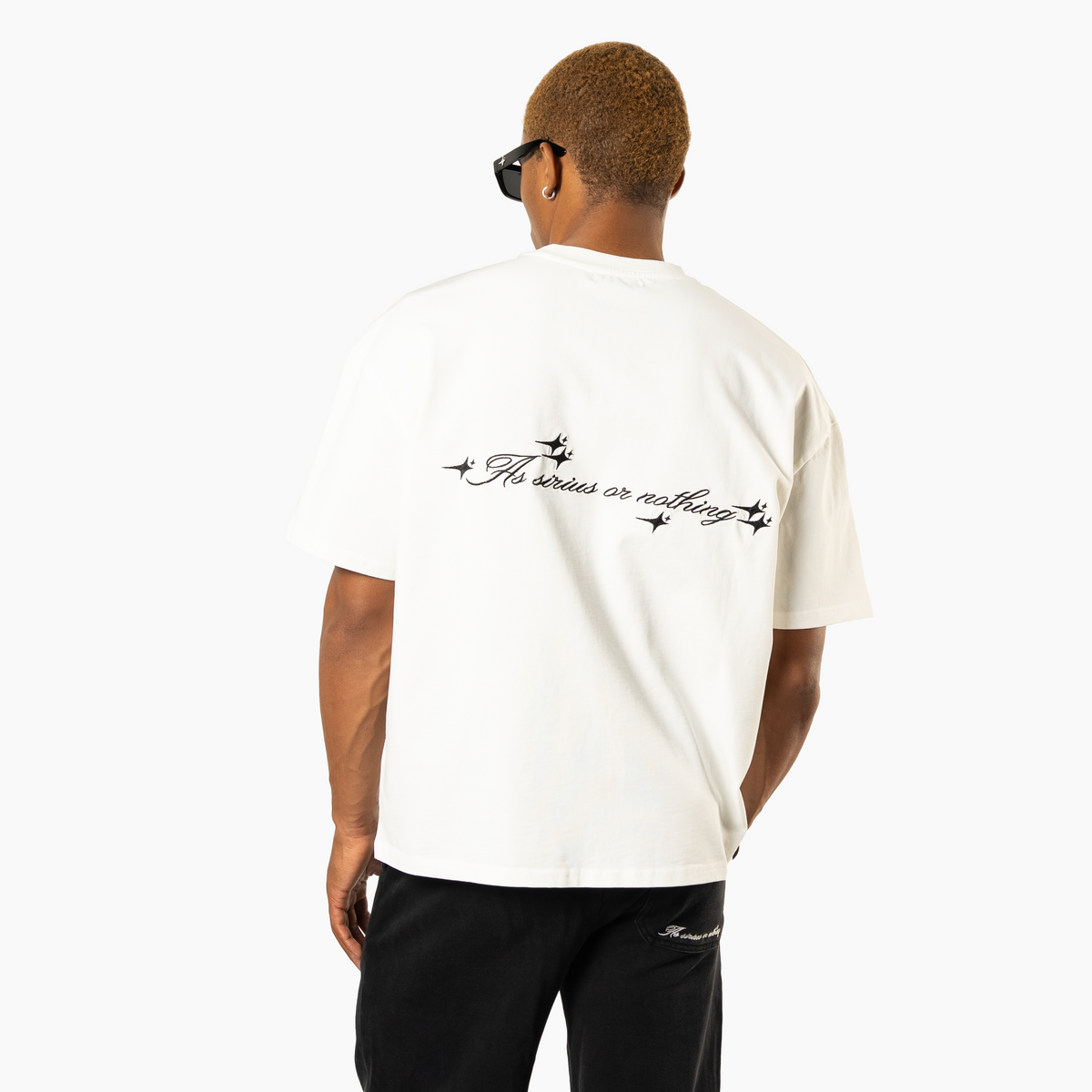 T-shirt Double Stars Blanc
