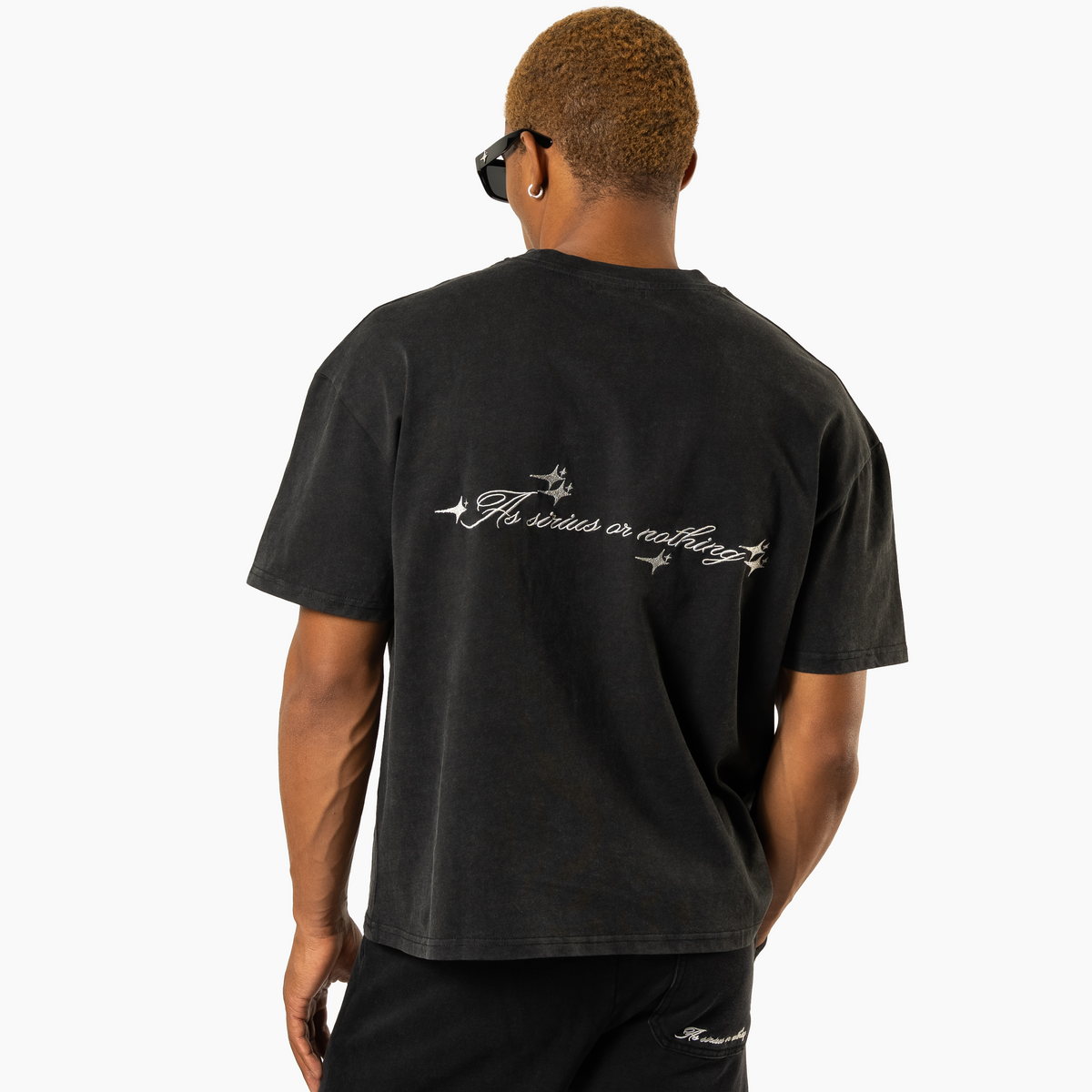 T-shirt Double Stars Noir