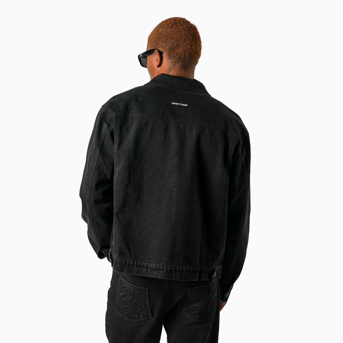 Denim Jacket Monogram - Noir
