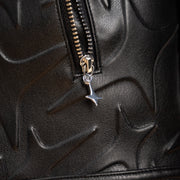 Leather Jacket Monogram - Noir & Moissanite
