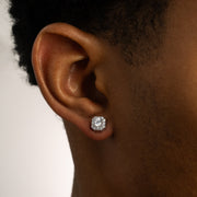 Pavé de brillance earrings argentées