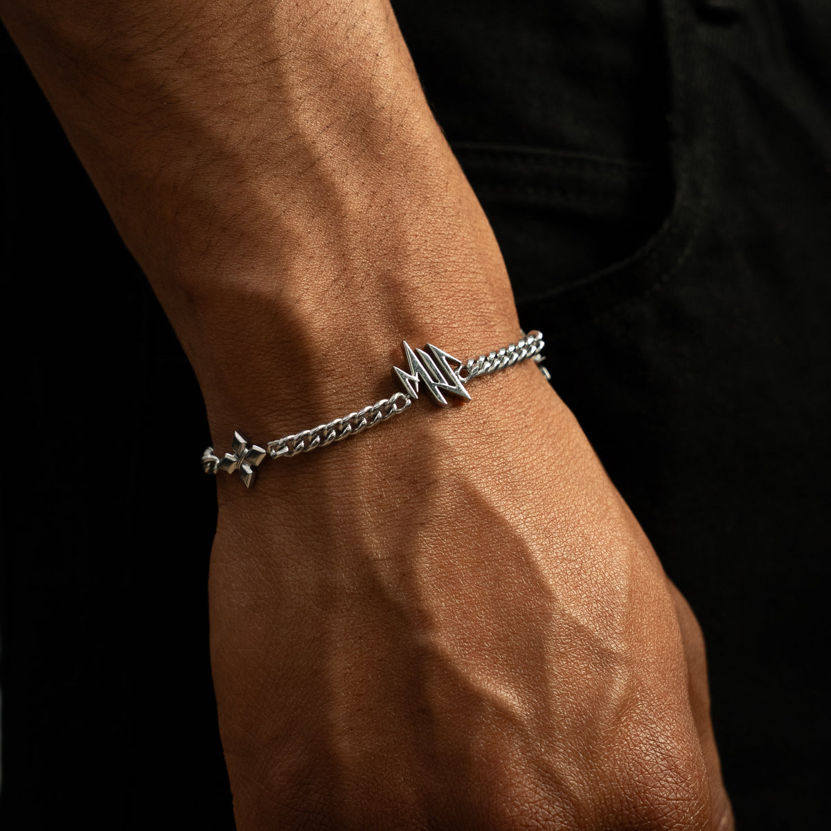 Bracelet MIS cuban - Argenté
