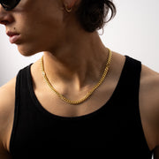 Chaîne Cuban link 6 mm Signature Dorée