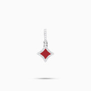 Star argentée - Motif Rouge