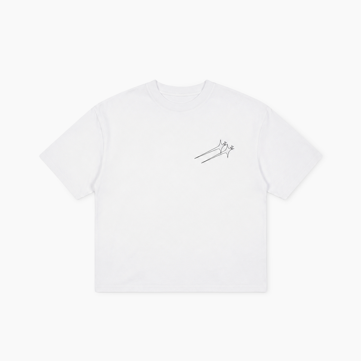 T-shirt Twin Stars - Blanc