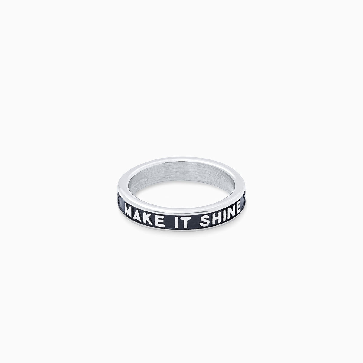 Make it shine ring argentée