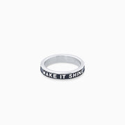 Make it shine ring argentée