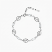 Bracelet Iced signature argenté