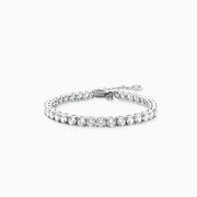 Bracelet Tennis 4 mm argenté
