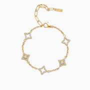 Bracelet Mixed Star & Flower Doré