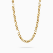 Chaîne Cuban link 6 mm Signature Dorée