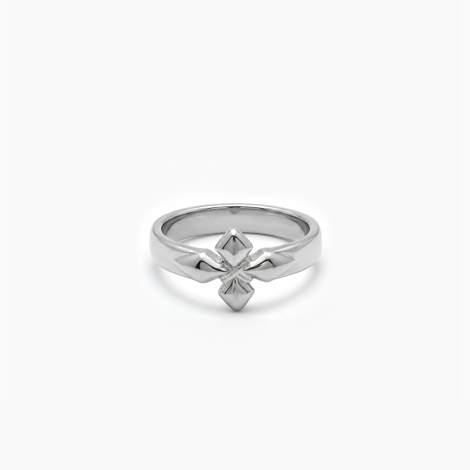 Crossed star ring- Argenté