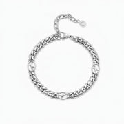 Bracelet Cuban link 6 mm Signature Argenté
