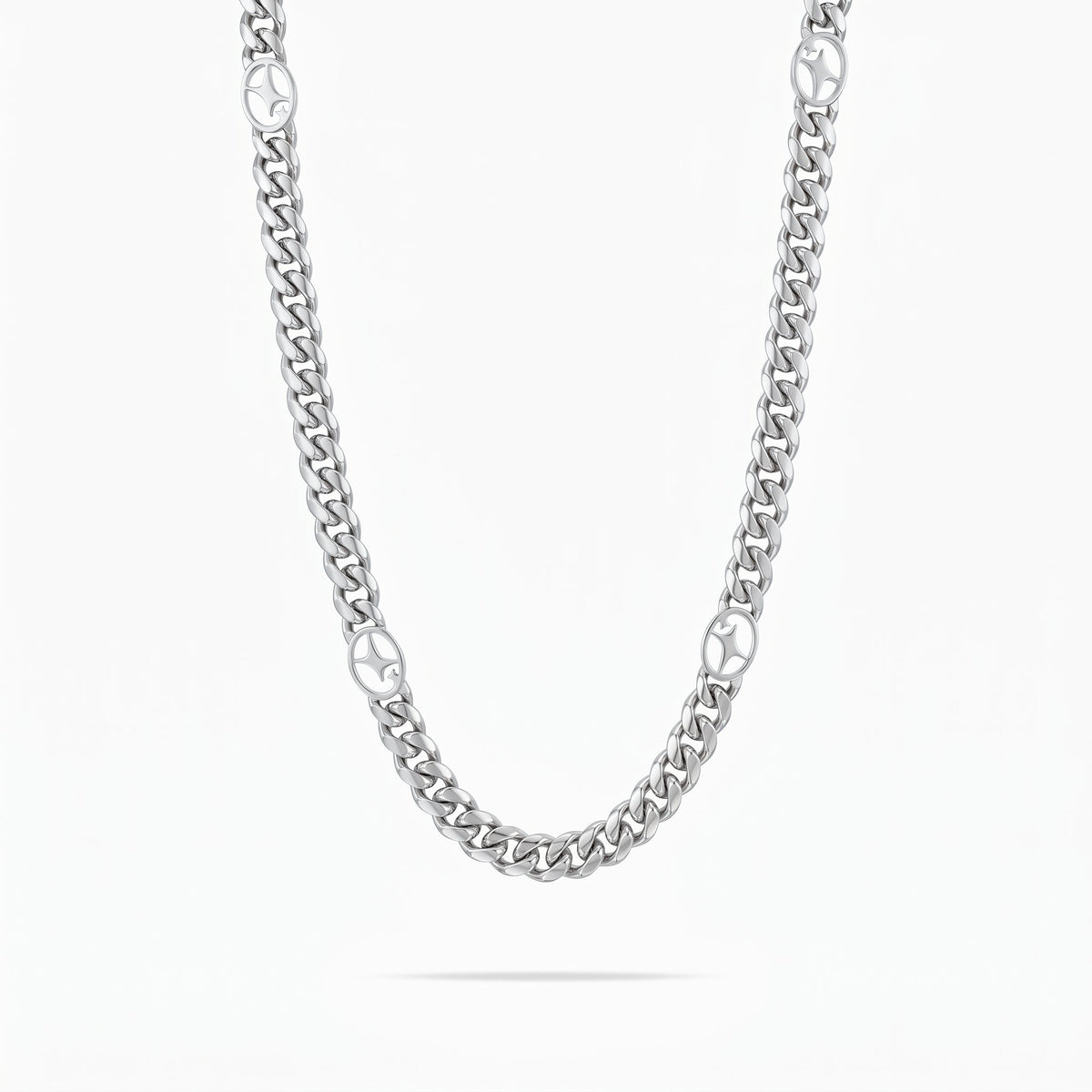 Chaîne Cuban link 6 mm Signature Argentée