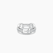 Iced H-ring signature argentée