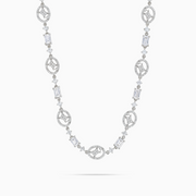Chaîne Iced signature argentée