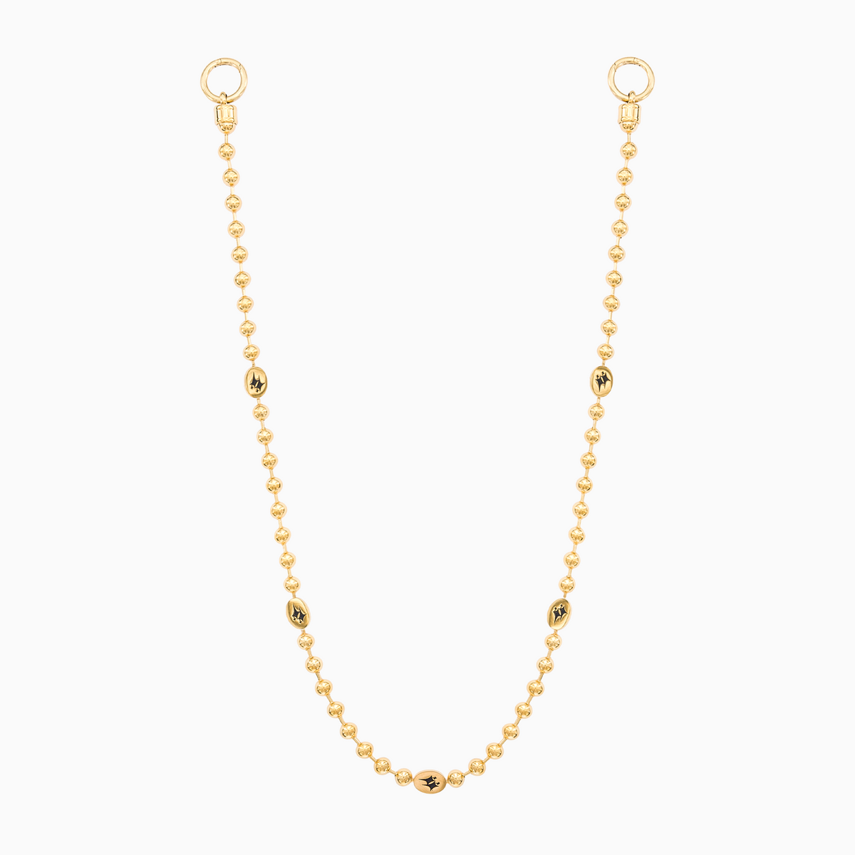 Wallet Chain Bead link Signature Dorée