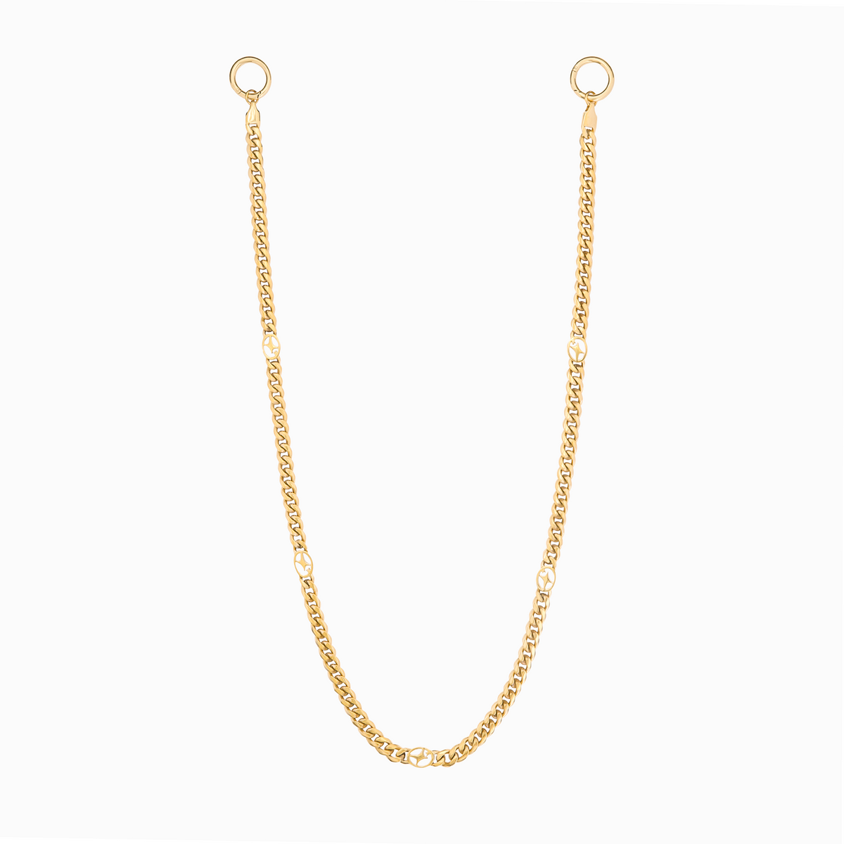 Wallet Chain Cuban link Signature 6 mm Dorée