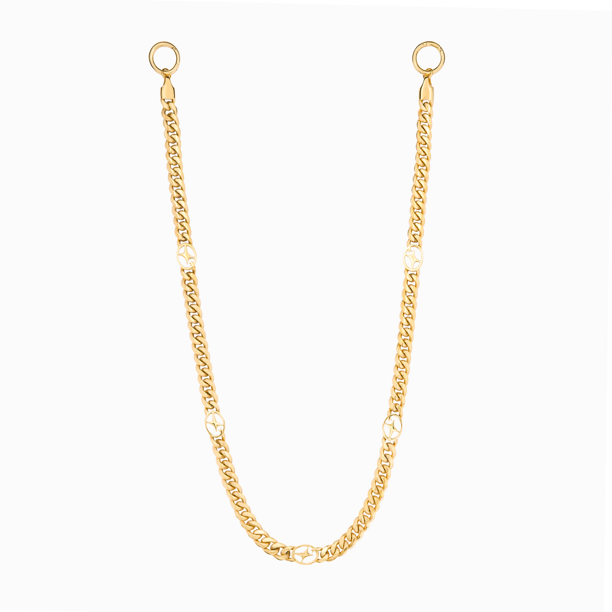 Wallet Chain Cuban link Signature 8 mm Dorée