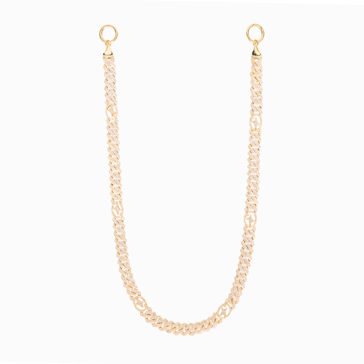 Wallet Chain Prong link Signature 10 mm Dorée