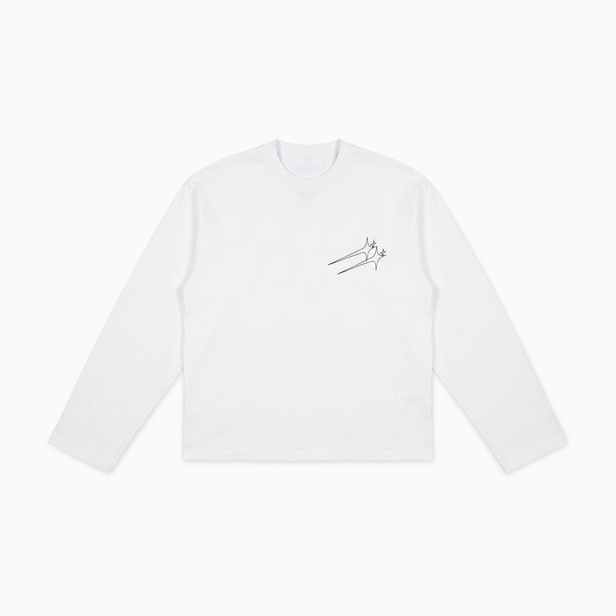 Long sleeve Twin Stars - Blanc