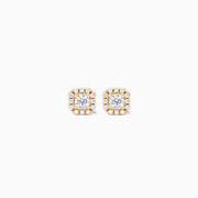 Pavé de brillance earrings dorées