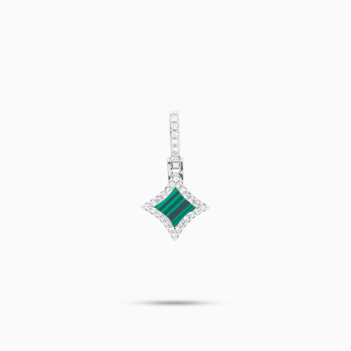 Star argentée - Motif Vert