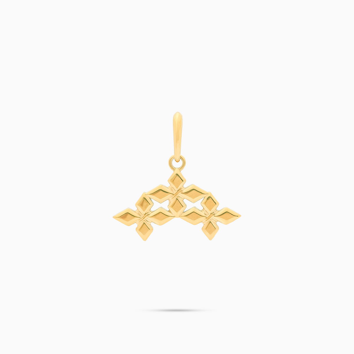 Pendentif Triple Crossed Star - Doré