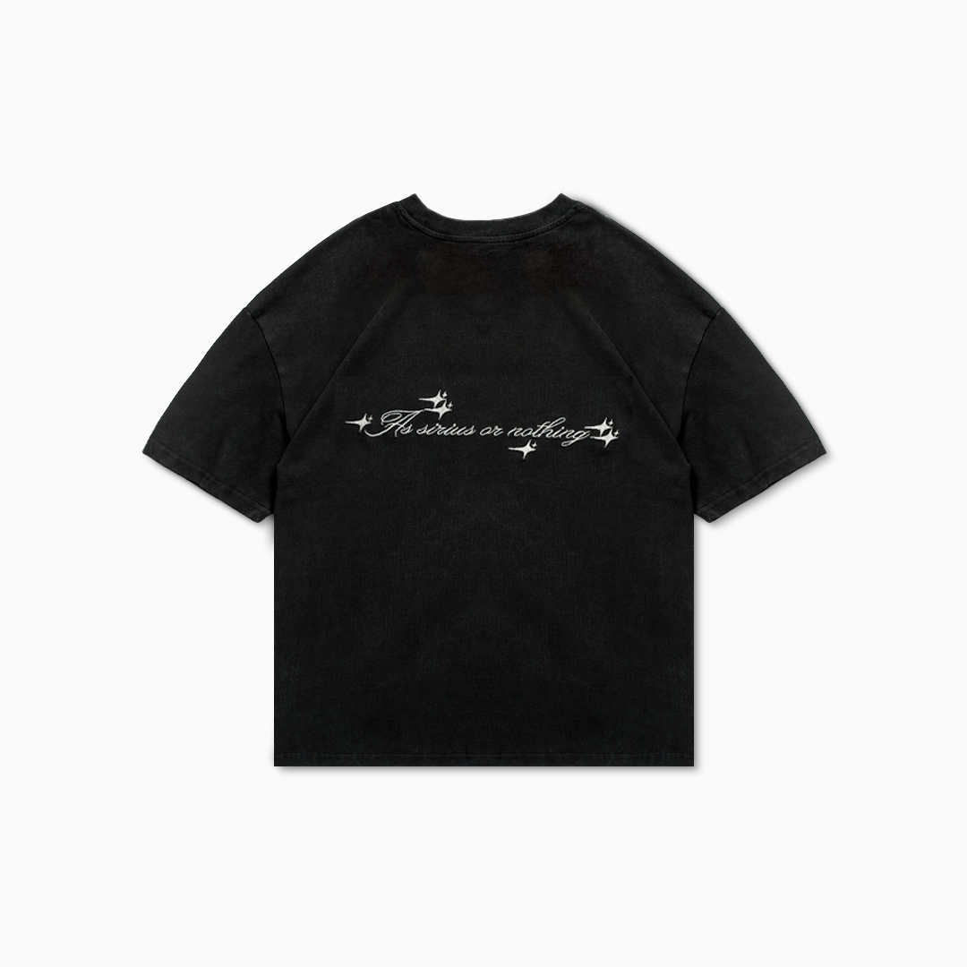 T-shirt Double Stars Noir