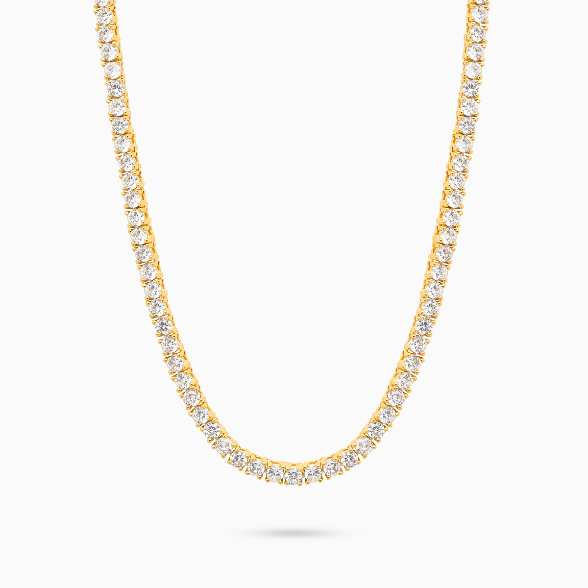 Chaîne Tennis 3 mm dorée